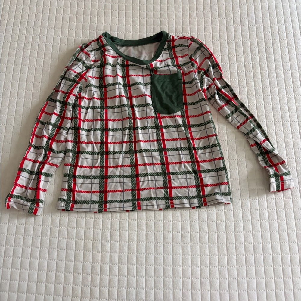 Plaid Kyte Long Sleeve Kids Shirt with Pocket